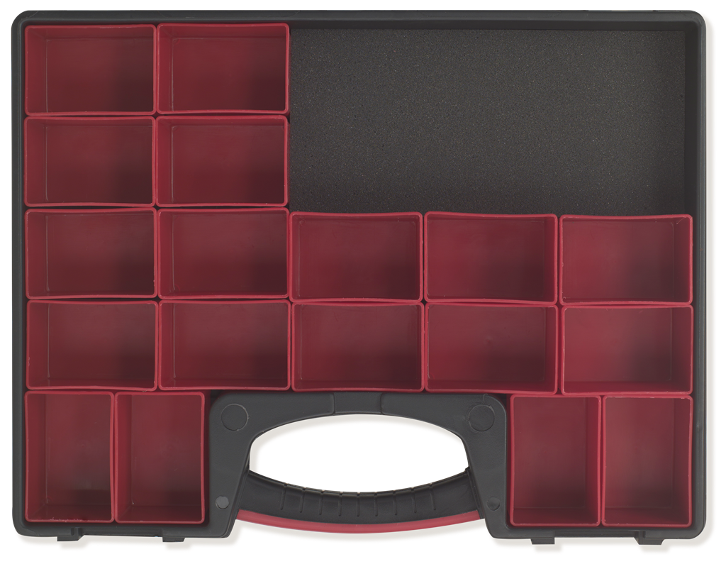 Пластмасов празен куфар с отделения за кабелни накрайници BM