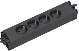 Модул STEP BASE с 4х Шуко, цвят Черен, Bachmann