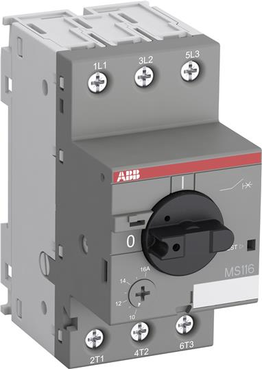 Моторна защита MS116 0.55kW TM 1-1.6A 50kA ABB