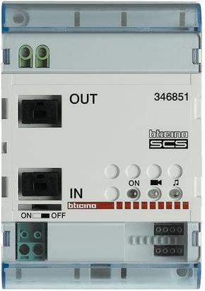 Интерфейс BUS усилвател DIN монтаж Bticino