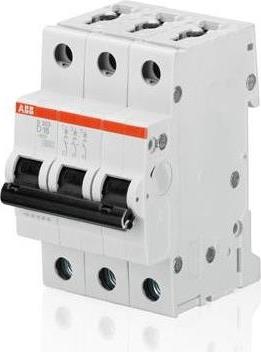 Автоматичен прекъсвач S203 3P 16A крива D 6kA ABB