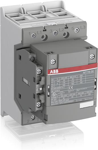 Контактор AF140-30-11 3P 75kW (140A AC-3) 1NO+1NC 100...250V 50/60Hz ABB