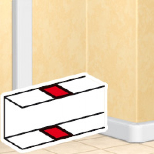 Съединител за канал борд 50/65мм самозалепващ DLP Legrand