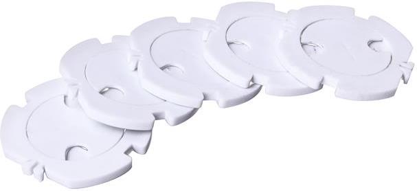 Детска защита за контакт бяла 10 броя в комплект Commel