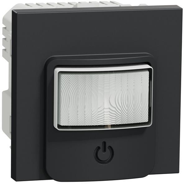Датчик за движение PIR, 160°, обхват 8m @ h=1.2m, LED ≤ 200W, изисква неутрала, 2 мод. цвят Антрацит Unica SE