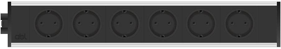 Модул Link 6M с 6х Шуко, цвят Черен, ABL