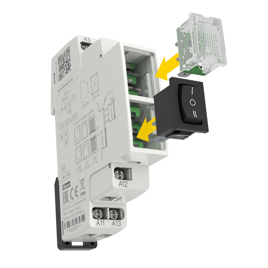 Основа за модули сигнализация и контрол, 1DIN, Elko EP