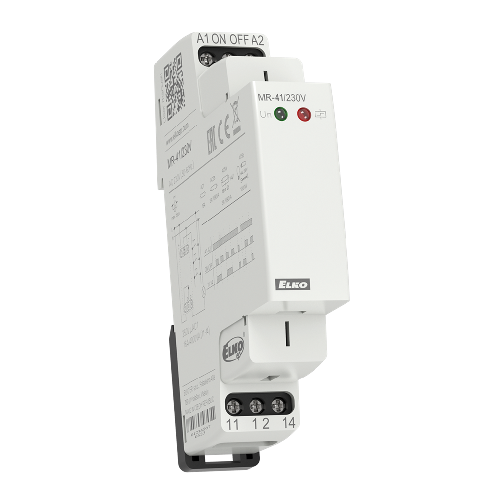 Импулсно реле, безшумно, 1c/o 16A, 12...240Vac/dc, 1DIN, Elko EP