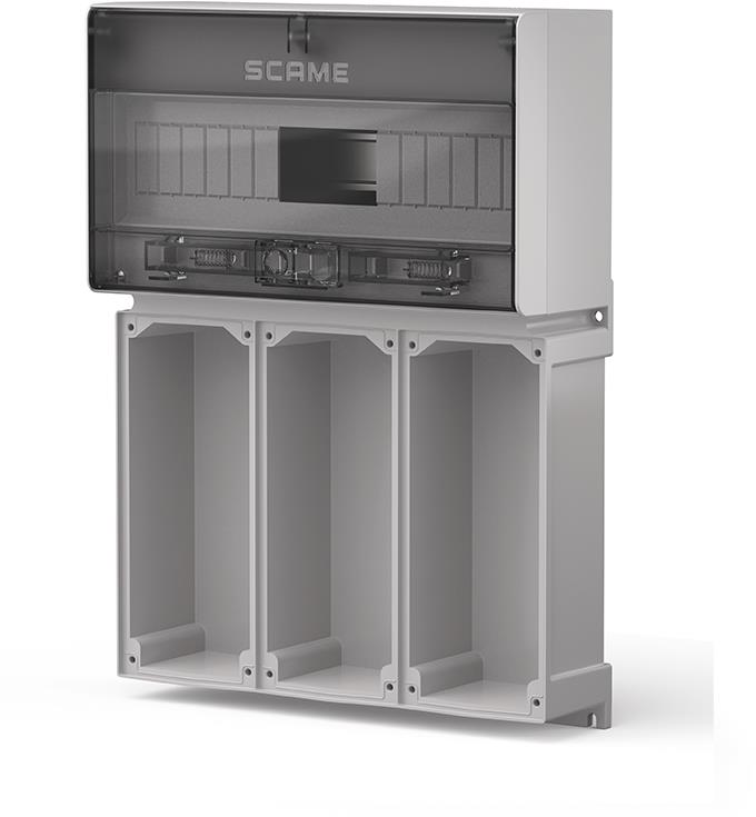 Табло за индустриални контакти и DIN модули IP65, UV, серия Proxima (16 DIN и 3х16A или 32A с блокировка) Scame