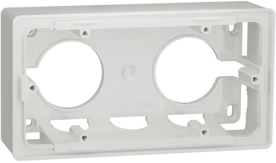 Конзола за открит монтаж 2х 2 мод. цвят Бял Unica Studio SE