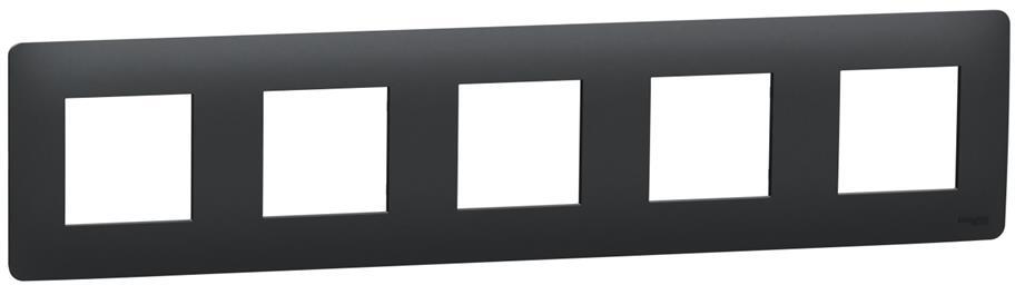 Лицева рамка 5х цвят Антрацит Unica Studio SE