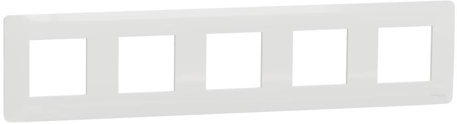 Лицева рамка 5х цвят Бял Unica Studio SE