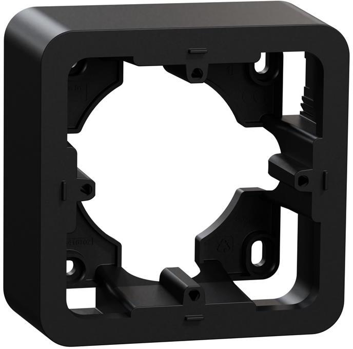 Конзола за открит монтаж 1х 2 мод. цвят Антрацит Unica Pro SE