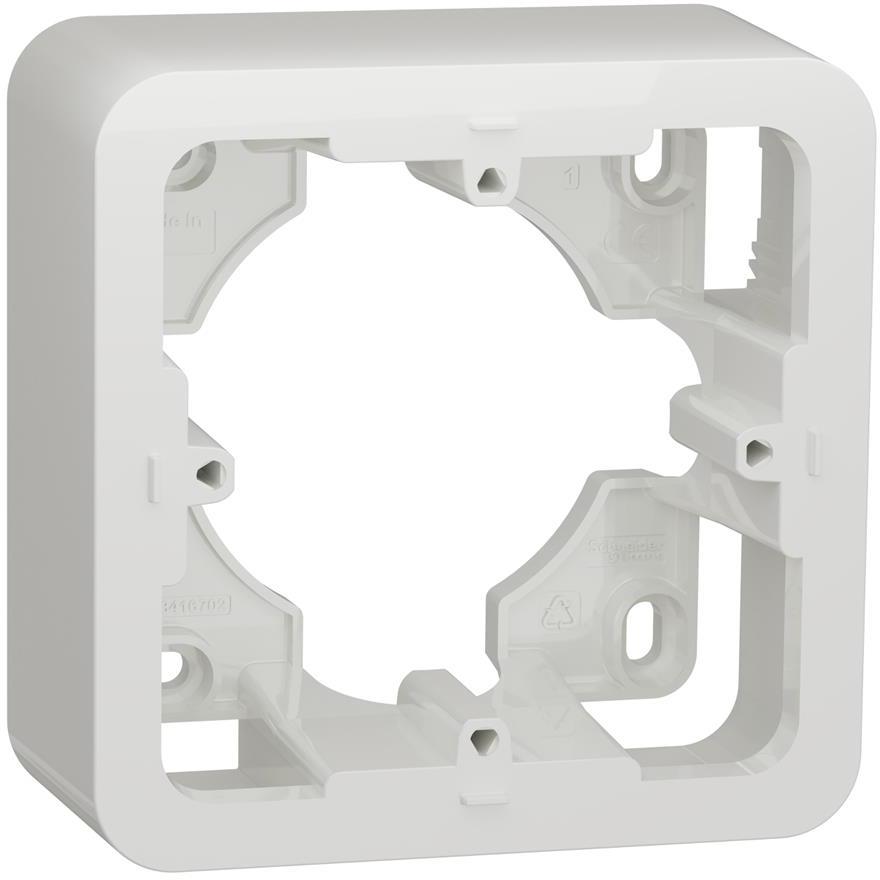 Конзола за открит монтаж 1х 2 мод. цвят Бял Unica Pro SE