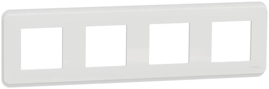 Лицева рамка 4х цвят Бял Unica Pro SE