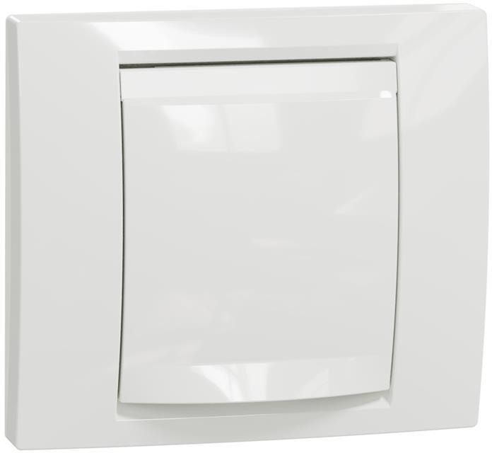 Лицева рамка с капак IP44 1х цвят Бял Unica SE