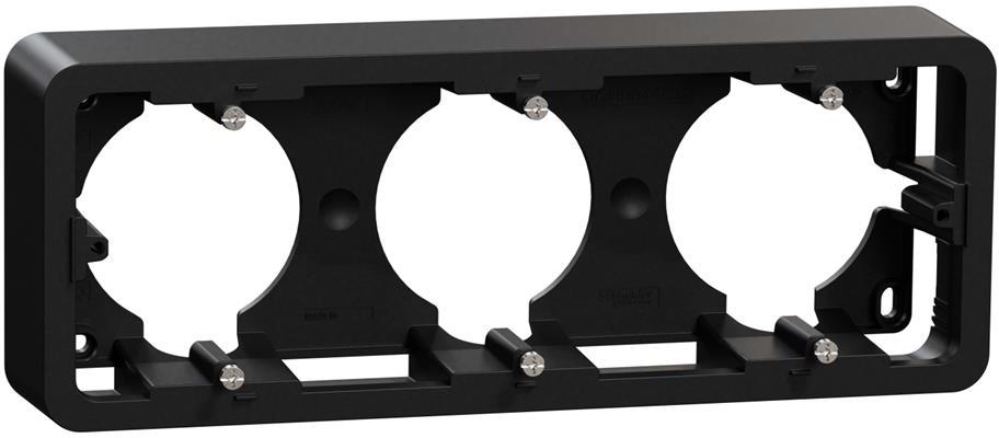 Конзола за открит монтаж 3х 2 мод. цвят Антрацит Unica Pro SE