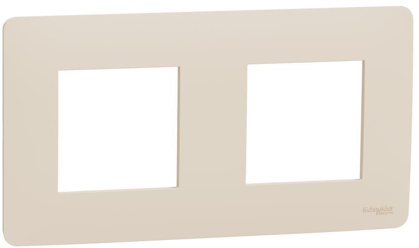 Лицева рамка 2х цвят Крем Unica Studio SE