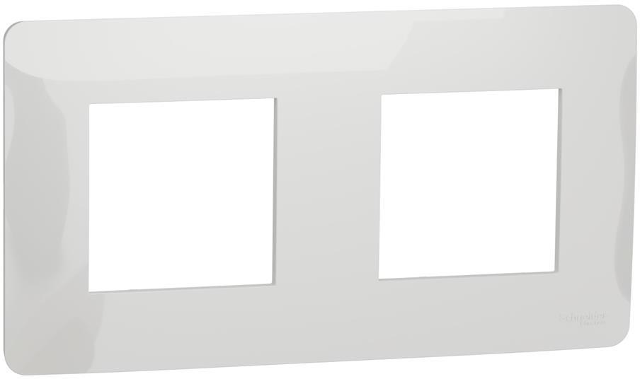 Лицева рамка 2х цвят Бял Unica Studio SE