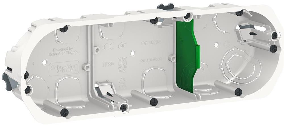 Конзолна кутия за гипсокартон 3х Ø67мм дълбочина 40мм SE