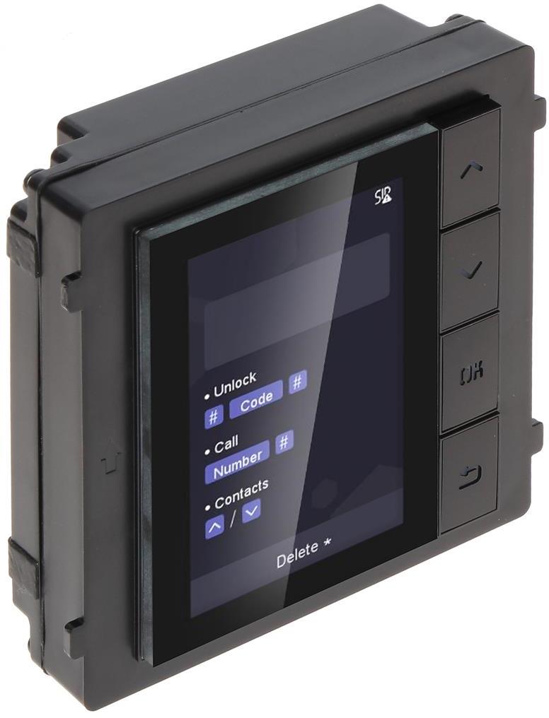 Модул LCD дисплей с адресна книга за входен панел KD8, Hikvision