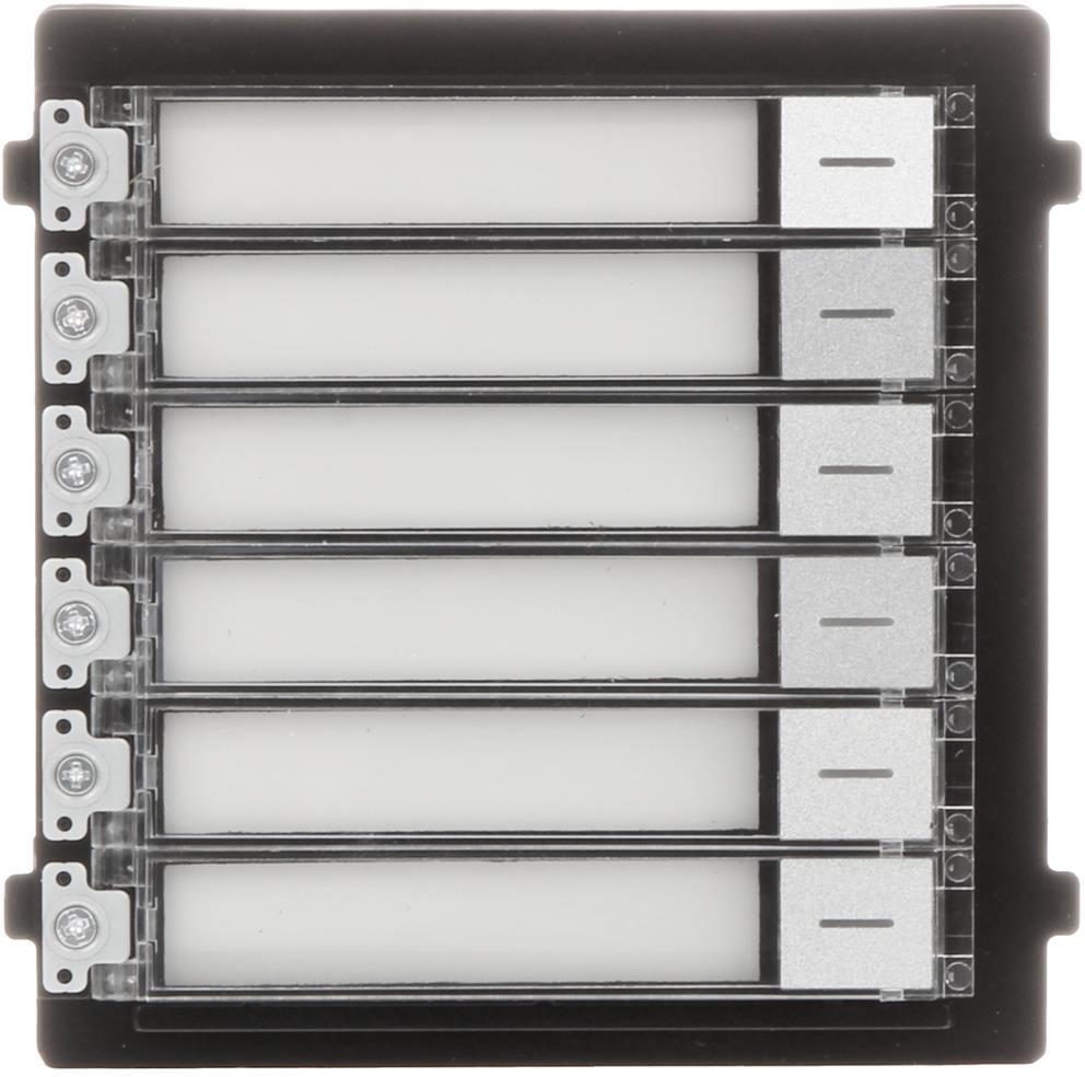 Модул 6 бутона за входен панел KD8, Hikvision