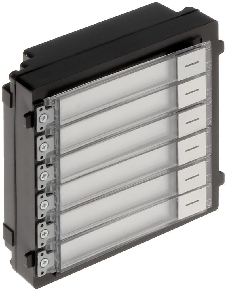 Модул 6 бутона за входен панел KD8, Hikvision