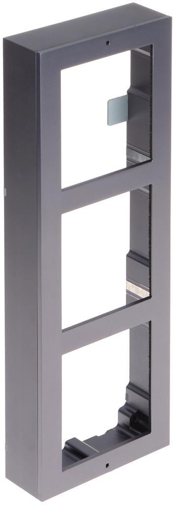 Конзола за открит монтаж на домофонен панел KD8 три модула, алуминиев корпус, Hikvision