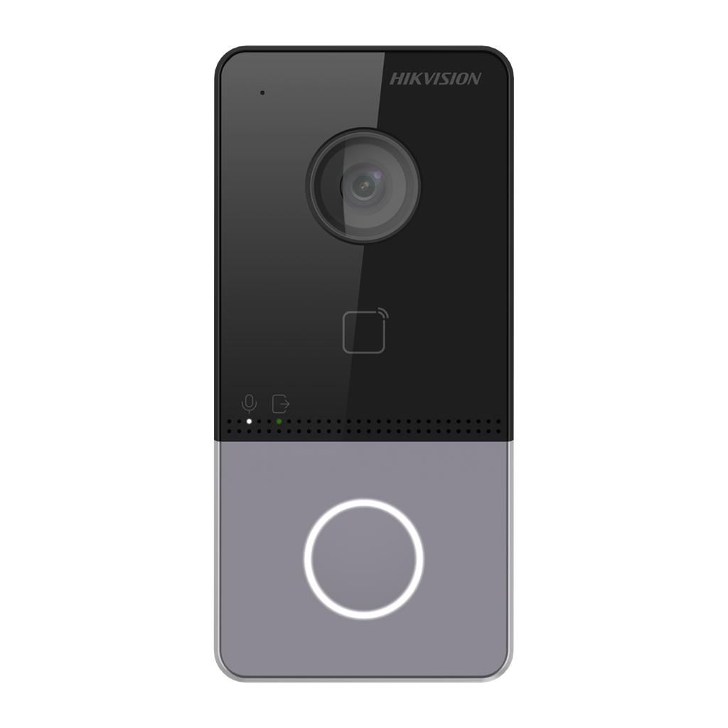 Видео входен панел 1x за открит монтаж, пластмасов корпус IP65, RFID и Wi-Fi, IP система, Hikvision