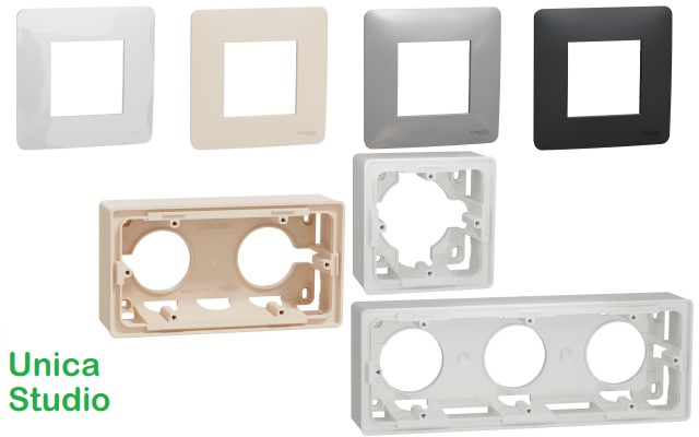 Лицеви рамки и кутии Unica Studio SE