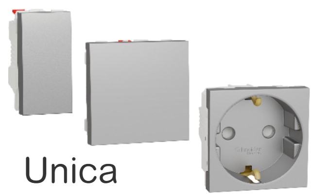 Алуминий механизми Unica SE