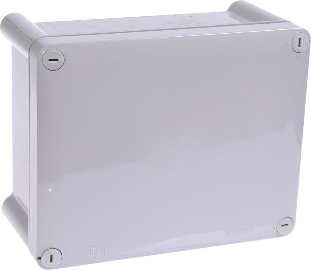 Разклонителна кутия открит монтаж 180x140x86мм без отвори IP66 цвят Сив Plexo Legrand