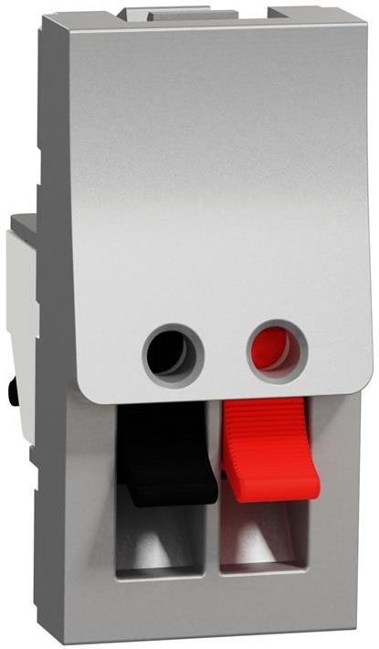 Розетка за тонколони 1 мод. цвят Алуминий Unica SE