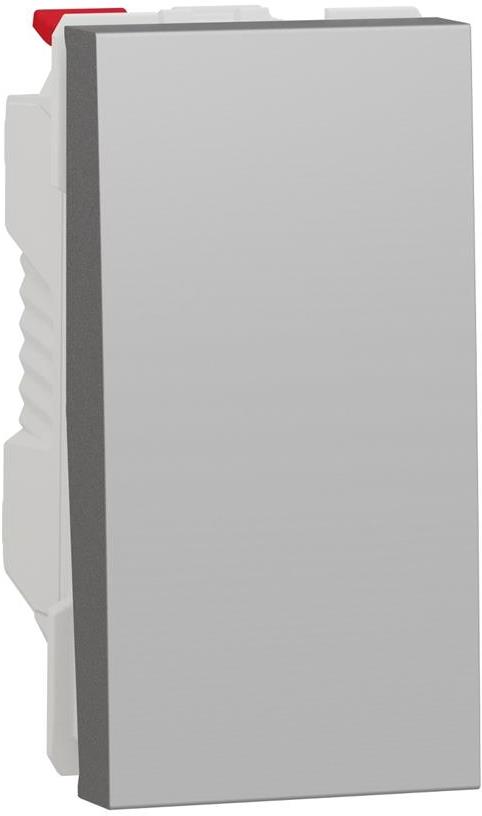 Еднополюсен ключ 1 мод. цвят Алуминий Unica SE