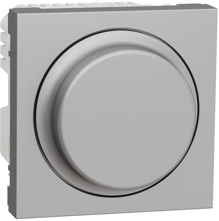 Димер ротативен R=5-200W C=5-150VA LED=5-100W 2 мод. цвят Алуминий Unica SE