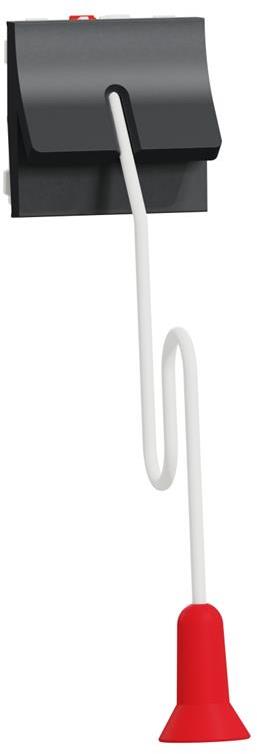 Бутон NO/NC с шнур 2 мод. цвят Антрацит Unica SE