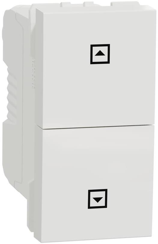 Бутон за щори 1 мод. цвят Бял Unica SE