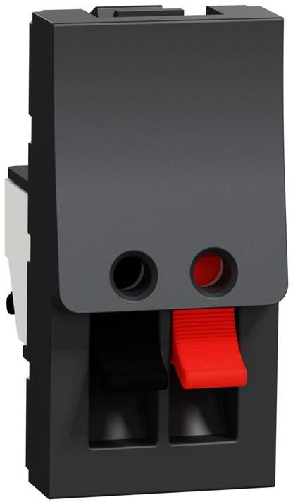 Розетка за тонколони 1 мод. цвят Антрацит Unica SE