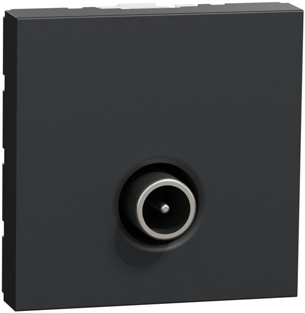 Розетка TV тип коаксиал 1.5dB 2 мод. цвят Антрацит Unica SE