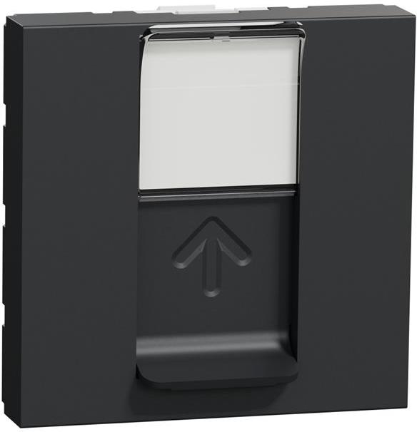 Розетка RJ45 UTP cat.5e S-One 2 мод. цвят Антрацит Unica SE