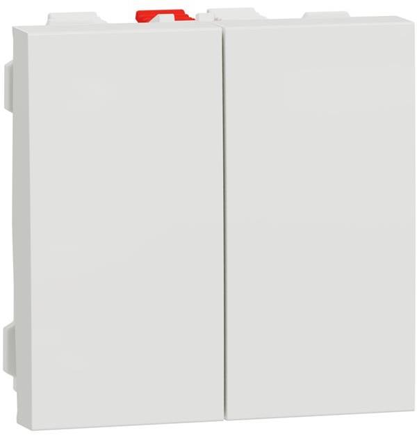 Сериен девиаторен ключ 2 мод. цвят Бял Unica SE