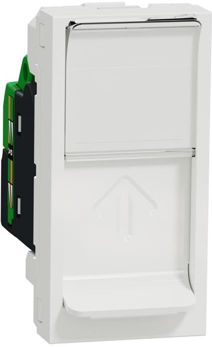 Розетка RJ45 UTP cat.6 S-One 1 мод. цвят Бял Unica SE