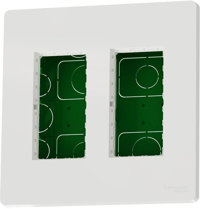 Моноблок за скрит монтаж 2x4 мод. цвят Бял Unica System+ SE