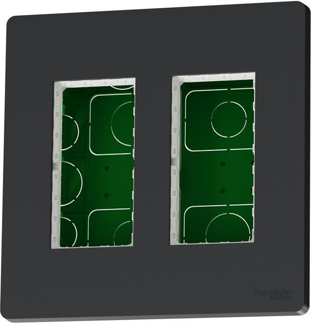 Моноблок за скрит монтаж 2x4 мод. цвят Антрацит Unica System+ SE