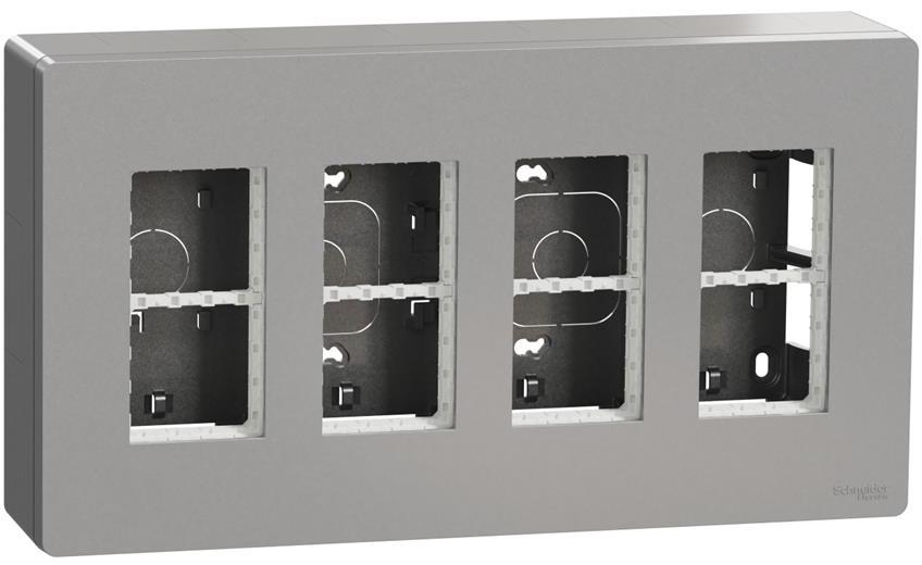 Моноблок за открит монтаж 4x4 мод. цвят Алуминий Unica System+ SE