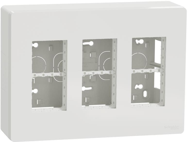 Моноблок за открит монтаж 3x4 мод. цвят Бял Unica System+ SE