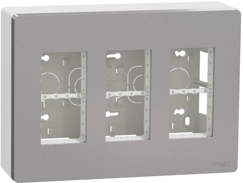 Моноблок за открит монтаж 3x4 мод. цвят Алуминий Unica System+ SE
