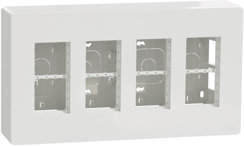 Моноблок за открит монтаж 4x4 мод. цвят Бял Unica System+ SE