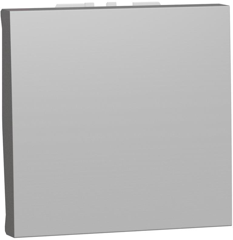 Бутон NO/NC 2 мод. цвят Алуминий Unica SE /до изчерпване/