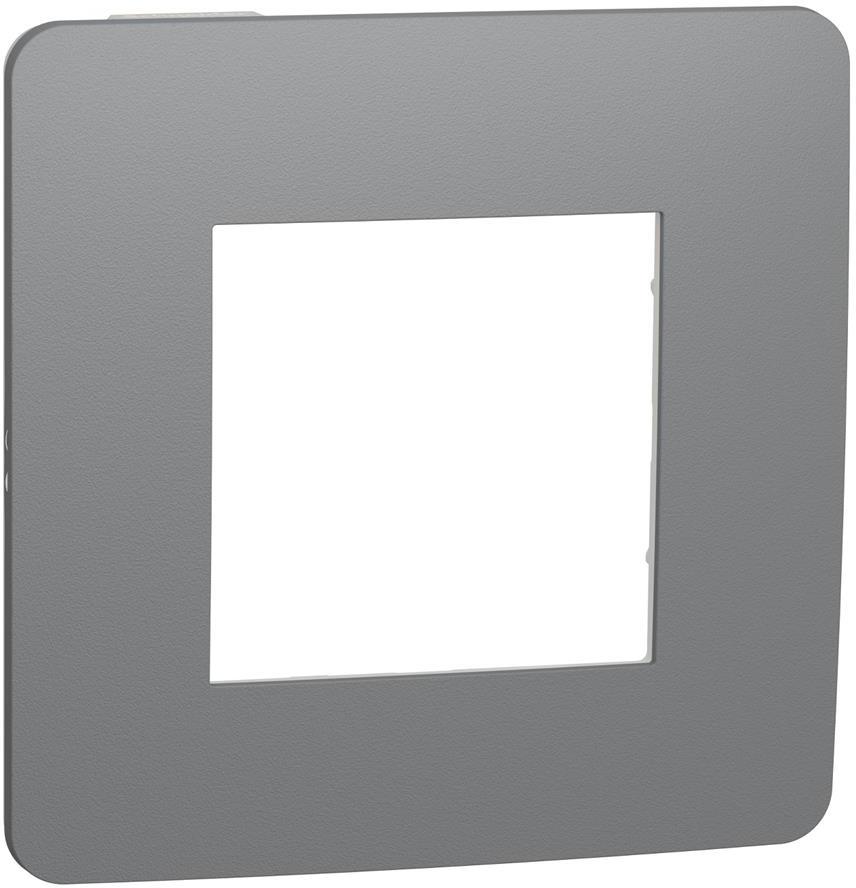 Лицева рамка 1х цвят Гранит / Бял Unica Studio Color SE /до изчерпване/